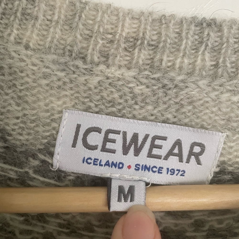 Nordic Yoke Crewneck Sweater - Light Gray - Picture 2 of 3